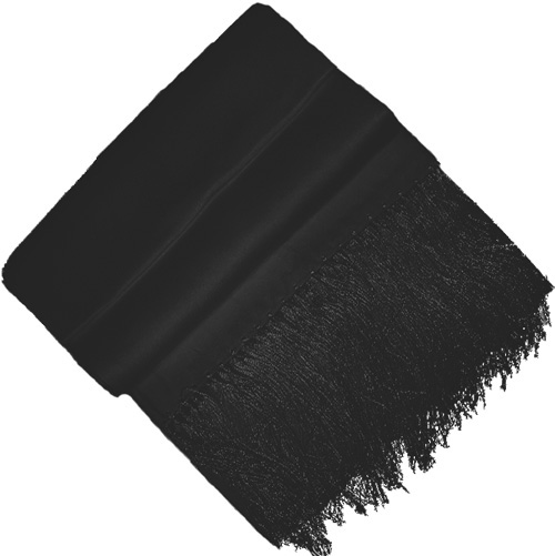 Black Satin Scarf